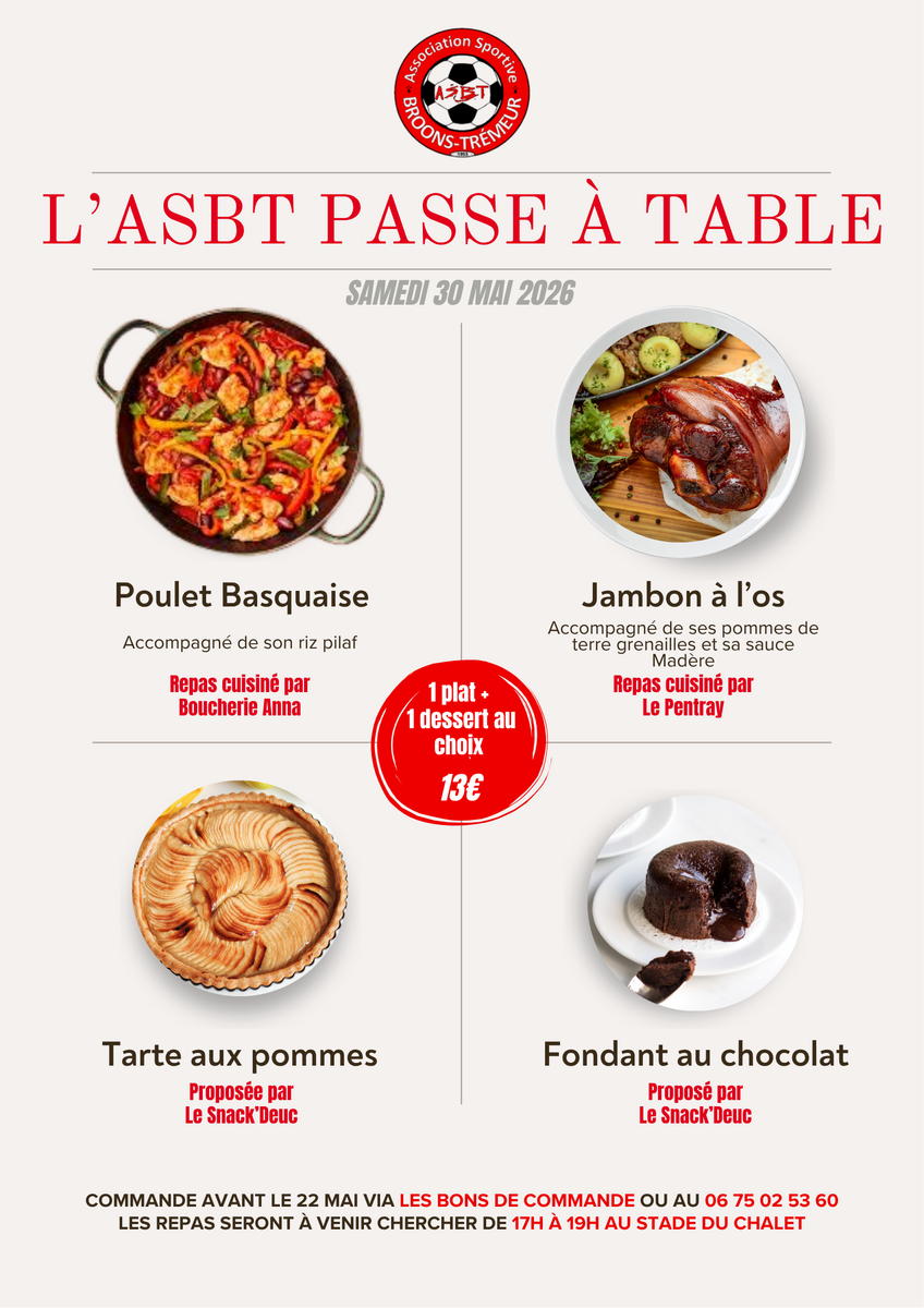 Repas ASBT
