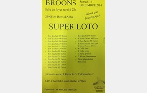 Réussite du SUPER LOTO