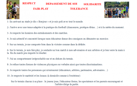 Charte du footballeur
