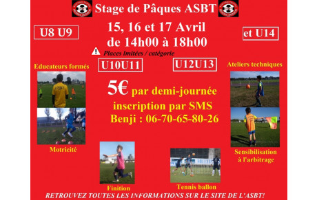 Stage de Pâques ASBT