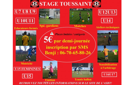 Stage de la Toussaint