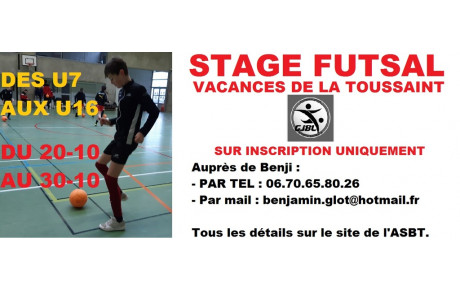 Stage futsal ANNULÉ