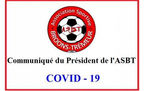 Communiqué officiel COVID
