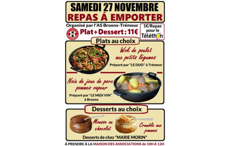 Repas à emporter