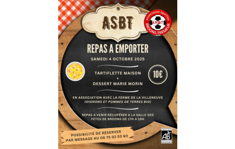 Repas à emporter ASBT